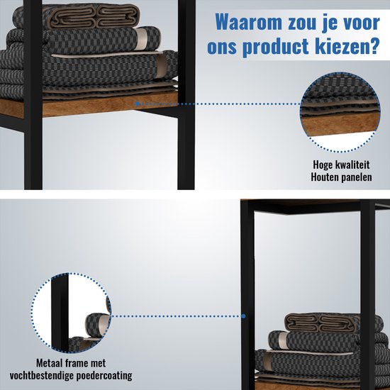 Handtuchhalter - Handtuchhalter - Für Bad und Küche - 86*32*18cm - Größe L