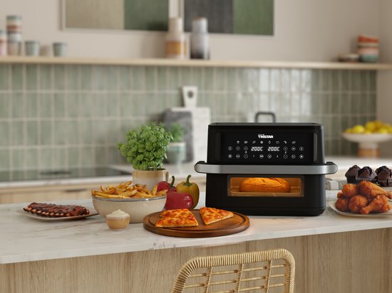 Tristar Airfryer FR-9432 – 10 l – Dual Zone Flex – Sichtfenster – 8 Vorprogramme – Snackverteiler – 2800 W