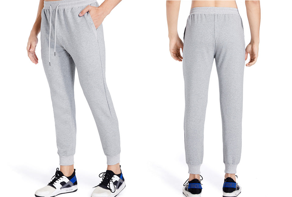 Milanoro Bequeme und ultraweiche Jogginghose - 2er Pack - Schwarz & Hellgrau - Größe XL