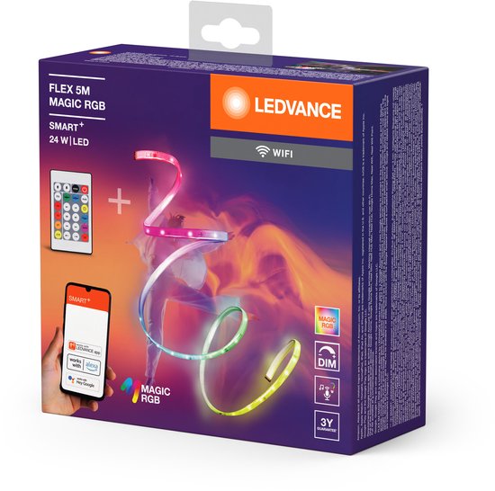 LEDVANCE SMART+ WiFi FLEX 3M LED-Streifen, weiß, 22 W, 500 lm