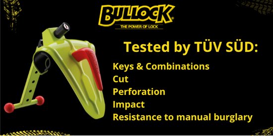 Bullock Defender Pro Lenkradschloss – Schützt auch den Airbag vor Diebstahl – Auffällige gelbe Farbe – Zwei nummerierte Schlüssel – Lenkradschloss für PKW, Transporter, Wohnmobil