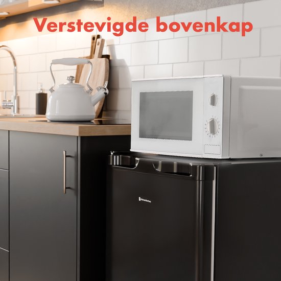 KitchenBrothers Kühlschrank - 81L - Tischkühlschrank mit Gefrierfach - Eisfach - Frigo - Freistehend - Schwarz