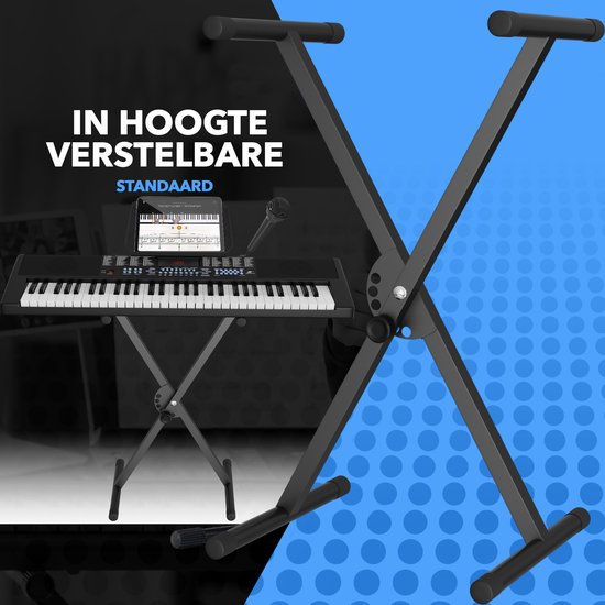 Finesse Keyboard Piano - Ständer & Zubehör - 61 Tasten - Digital Piano - Electric Piano - Kind