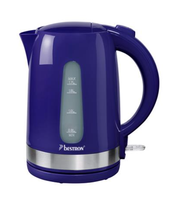 Bestron AWK200SPNDB Wasserkocher – 1,7 l – 2200 W – 21,7 x 15,5 x 24,5 cm – Navy