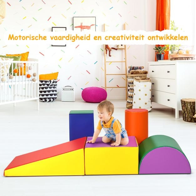 Coast Crawl and Climb Foam Play Set Colourful Fun Foam Play Set 5-teilig Lightweight Interactive Set Colourful