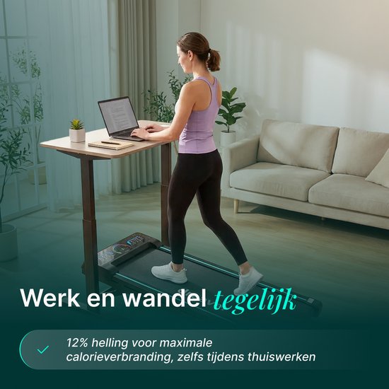 Dreaver Climb – 2-in-1-Laufband, zusammenklappbar, 6 km/h – inklusive App und Zubehör – Laufband – Treadmill – Walking-Band – Walking Pad – für zu Hause