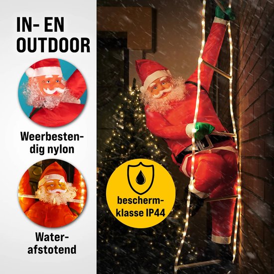 Monzana LED Santa 240cm - Innen/Außen - Inkl. Fernbedienung