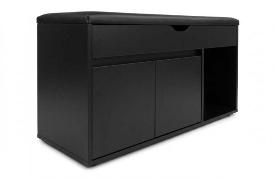 VDD – Schuhschrank – Schuhregal – Flurbänkchen – Schwarz
