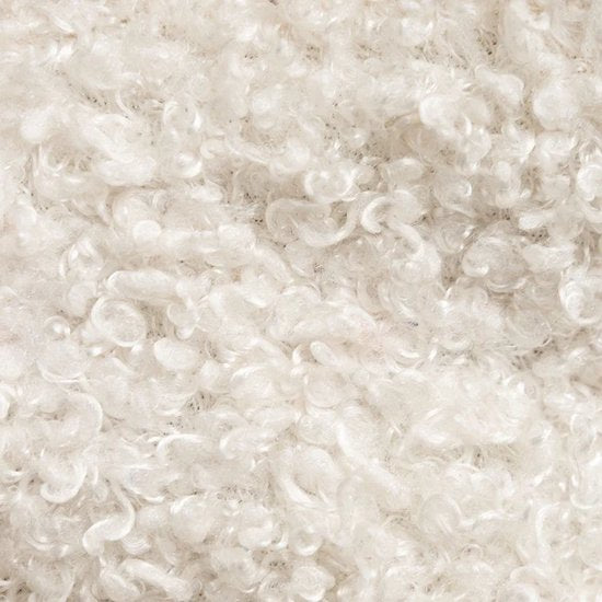 Drehstuhl / Esszimmerstuhl Albano - Inkl. Drehfunktion - Bouclé Stoff - Creme - 1er Set