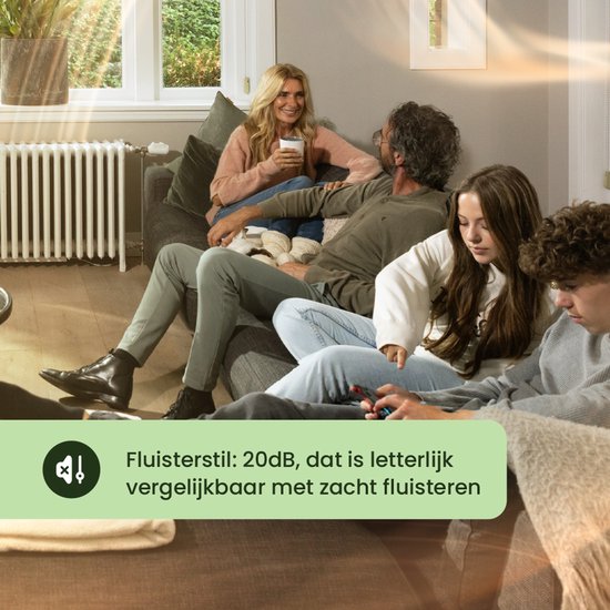 SpeedComfort Heizkörperlüfter mit Regelsensor - Trio-Set (3x) - Schnelleres Heizen - Bis zu 22% Energieeinsparung - Geeignet für Wärmepumpen - Mehrere Geschwindigkeiten - Einfach zu installieren - Flüsterleise - Niederländisches Produkt - Weiß