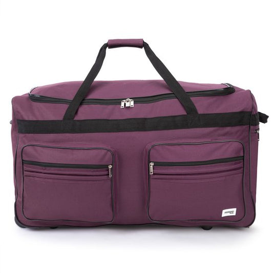 DBA XXL Reisetasche Lila mit Trolleyfunktion 3 Rollen 160 LITER 85x43x44cm
