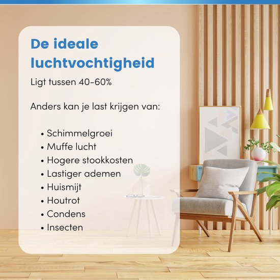 Vibrix DryFlow20 Luftentfeuchter - 20L pro Tag - Wäschetrocknungsfunktion - Energieeffizient - Luftentfeuchter für Bad, Keller, Dachboden & Schlafzimmer - Smart Dehumidifier