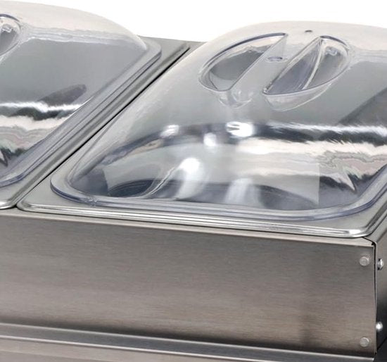 Buffetwärmer Heizplatte Edelstahl 300W 53 x 35 x 10cm