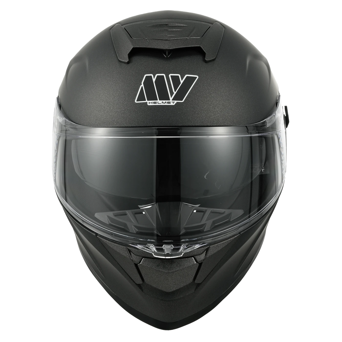 MY Integralhelm – ECE R 22.06-zertifiziert – Größe M – Matt-Titanium und Schwarz – ABS