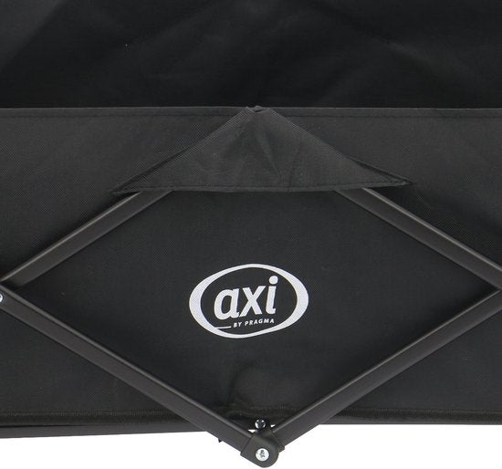 AXI AB131 Zusammenklappbarer Handwagen – Schwarz – Mit Zugstange, Bremsen und Schutzhülle – 100 kg Tragkraft – Einfach zu transportieren – Metall