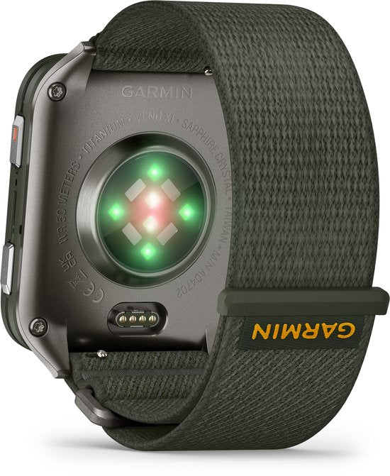 Garmin 010-02980-03 Venu X1 AMOLED Titanium Rückseite – Smartwatch