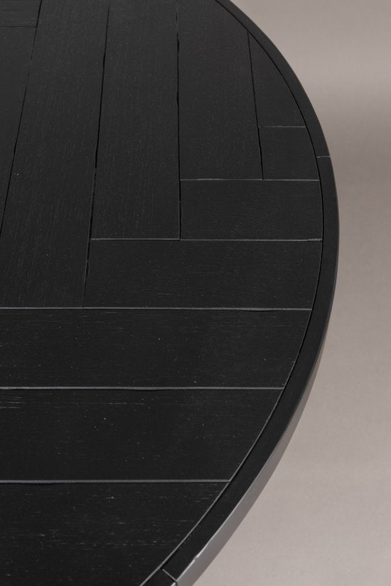 Dutchbone Class Esstisch Rund 120 cm Akazienholz Schwarz