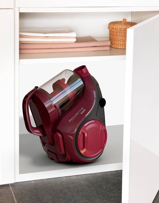 Rowenta Swift Power Cyclonic – Kompakter beutelloser Staubsauger – 900 W – Bordeauxrot