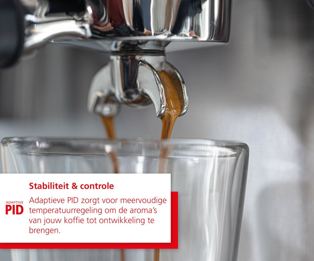 Solis - Barista Perfetta Plus 1170 V2 - 1700W Kolben Espressomaschine - Espresso & Cappuccino - Silber