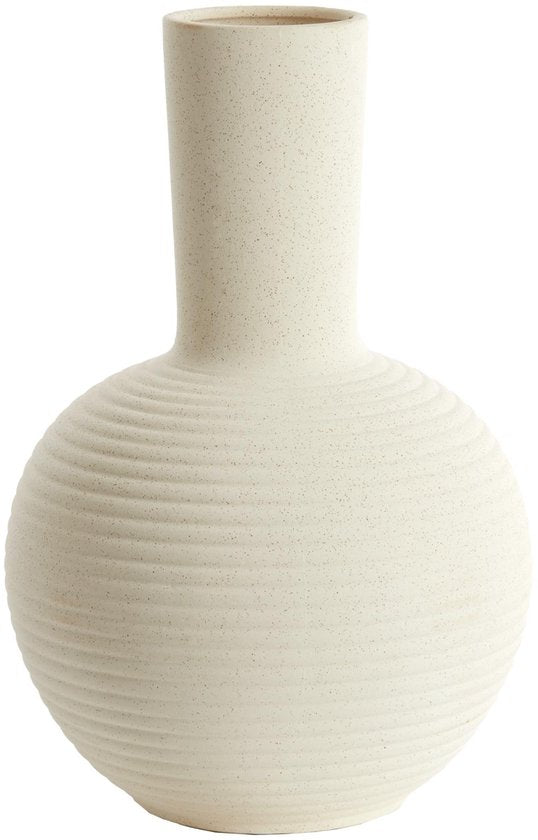 Light & Living Vase Ulloa - Weiß - Ø34cm - Keramik - Modern - Blumenvase - Heimdekoration - Dekorative Vase für Wohnzimmer oder Schlafzimmer