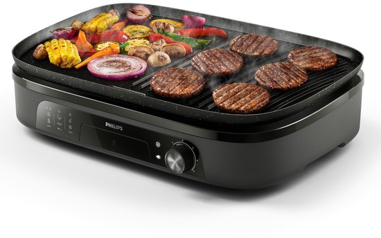 Philips Tischgrill HD6210/90 – Einstellbare Temperatur – 2400 W