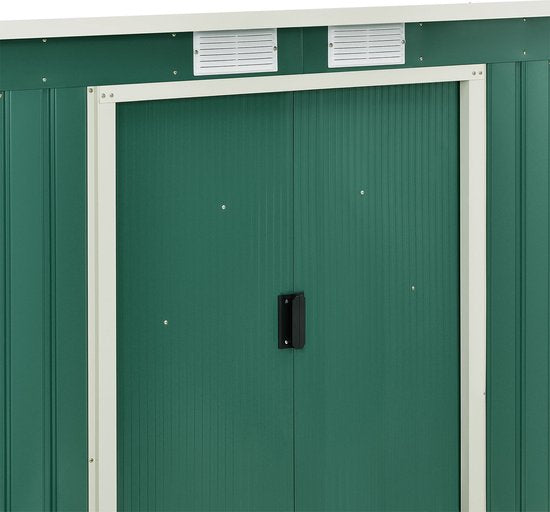 Metall-Gartenhaus - Größe M - Dunkelgrün