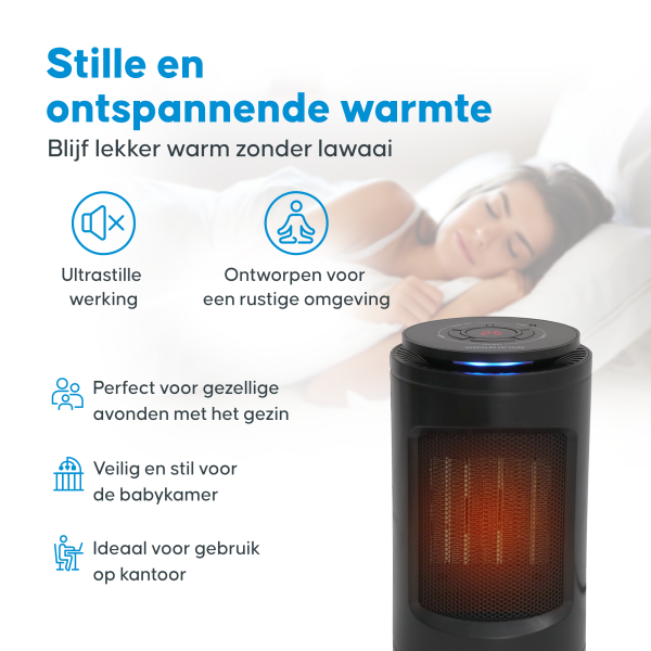 Aironex - Keramikkocher - Modell K1000 - 1200 W - Mit Fernbedienung & LCD-Display - Fallschutz & Drehbar - Kunststoff - Schwarz