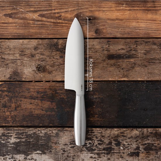 Boska Kochmesser Kopenhagen 18 cm - Küchenmesser - Für alle Arten von Lebensmitteln - Einzigartiges Design - Spülmaschinenfest - Rostfreier Stahl