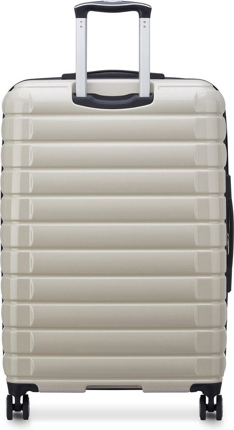 DELSEY PARIS Shadow 5.0 4-Rollen Trolley Koffer - 75 cm - 106L - Hartschalenkoffer - TSA-Schloss - Creme