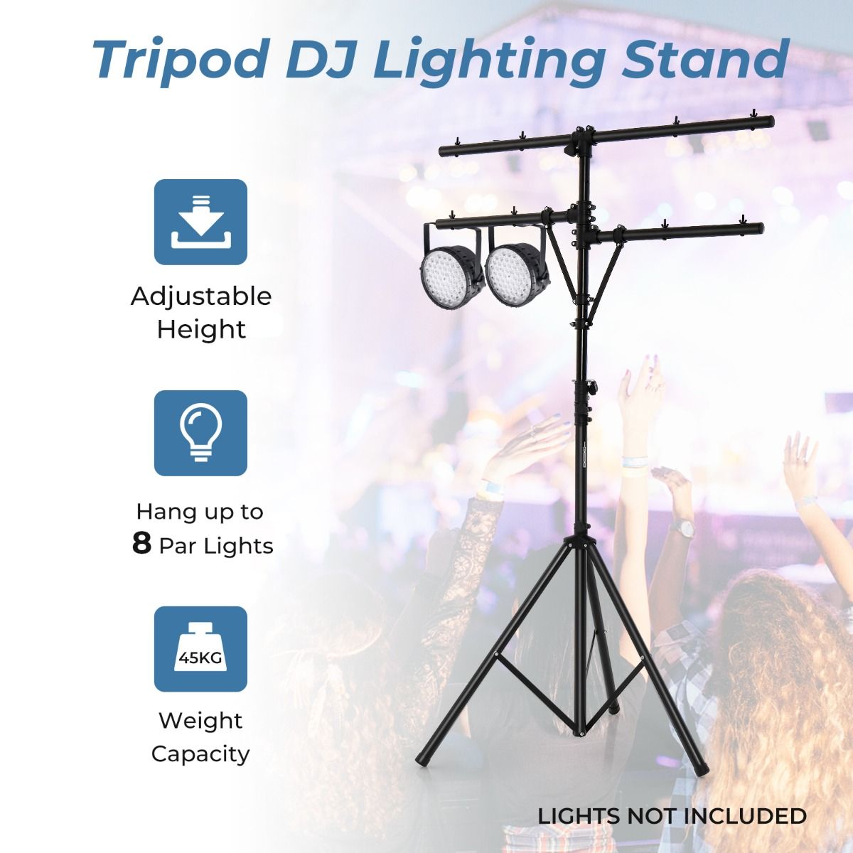 Coast LED-Lichtständer mit verstellbarer Höhe - 186 bis 351 cm