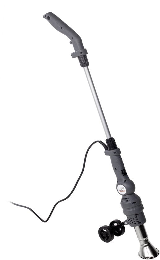 QLT 3-in-1 Elektrischer Unkrautbrenner - BBQ-Anzünder - Farb und Lack brenner - 2000W - Mit 5 Aufsätzen & Rädern