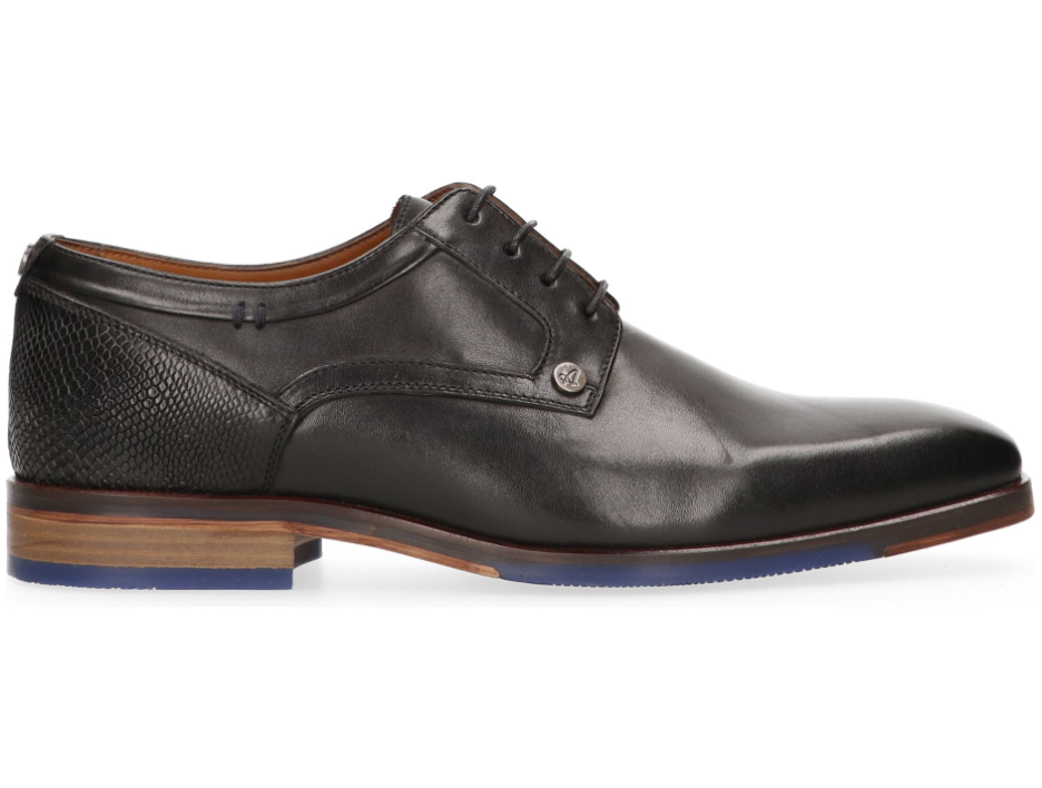 Australian Footwear Magiore 15.1637.01-A00 - Herrenschuhe - Schwarzes Leder - Größe 40