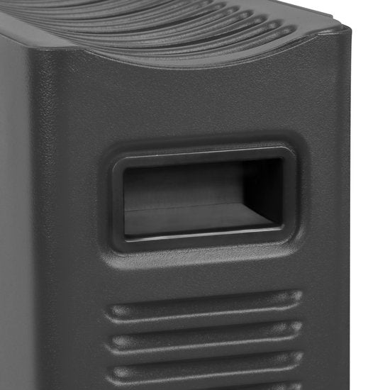 VONROC Elektroheizung - Konvektorheizung mit eingebautem Heizkörperlüfter - 2 Stufen: 1250W/2000W - Einstellbarer Thermostat - Beheizt Räume bis zu 24m2 - Modernes Design - Grau