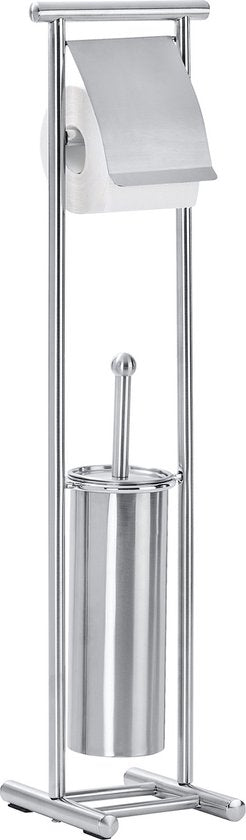 Wenko Toilettenpapier- und Toilettenbürstenhalter Lioni 76 cm Edelstahl Chrom
