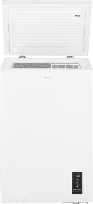 Tomado TCF0991W - Gefrierschrank - 99 Liter - Superfreeze - Digitaler Thermostat - Low Frost - Energielabel E - Weiß