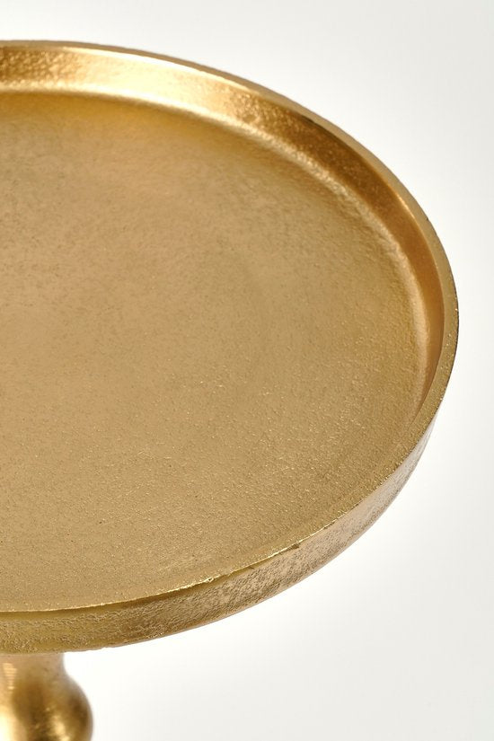 Mica Decorations Duco Beistelltisch - H66 x Ø25 cm - Recyceltes Aluminium - FSC 100% - Gold