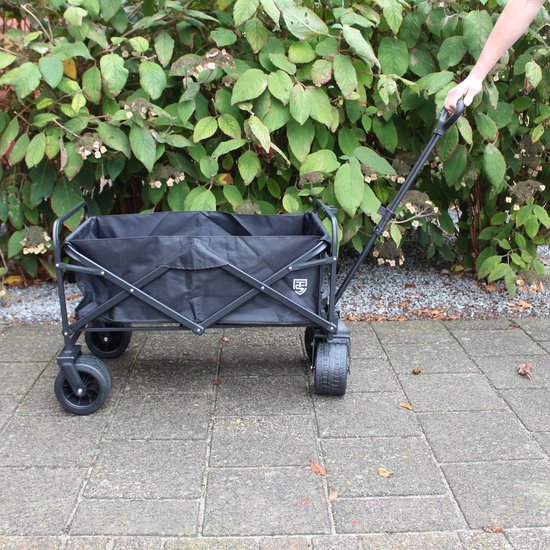 Zusammenklappbarer Wagen - 130 kg Tragkraft - Wagen mit stabilem Rahmen - 83x52x56 cm - Strandwagen - Breite Räder