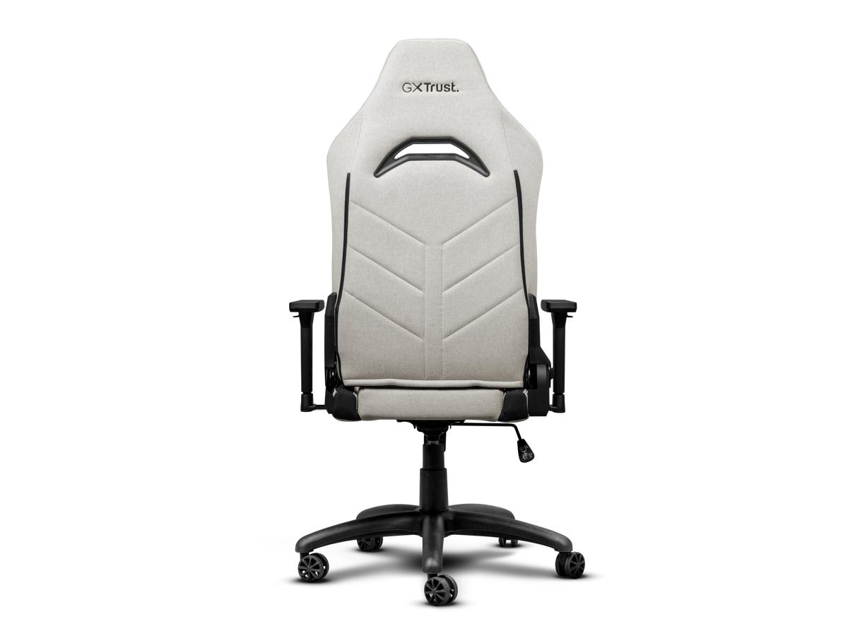 Trust GXT 723 Ruya Gaming-Stuhl – Bequemer Stoffbezug – Beige