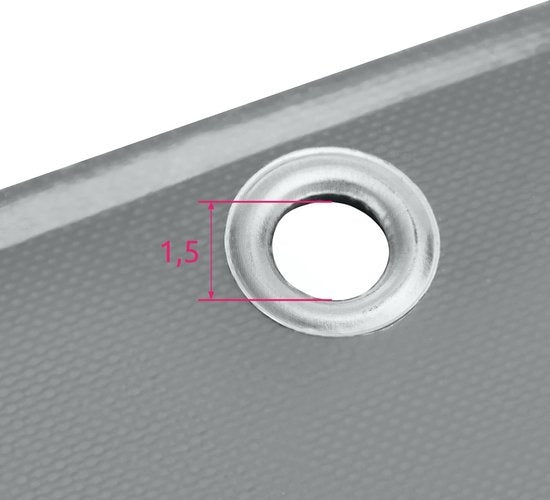 tectake - Plane 2x3 m grau - 403940