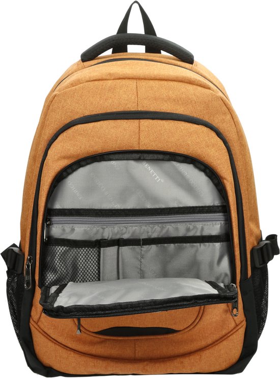 Enrico Benetti Hamburg Laptop-Rucksack – 17-Zoll-Laptop, 35,5 Liter – 62125 – Rostrot
