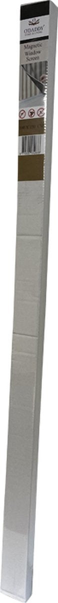 O'DADDYÂ¬Ã† Moskitonetz - Fenstergitter magnetisch rund - Maschengitter - 100 x 150 cm - Fliegengitter nach Maß - Gitter mit weißem Rand schwarze Maschen