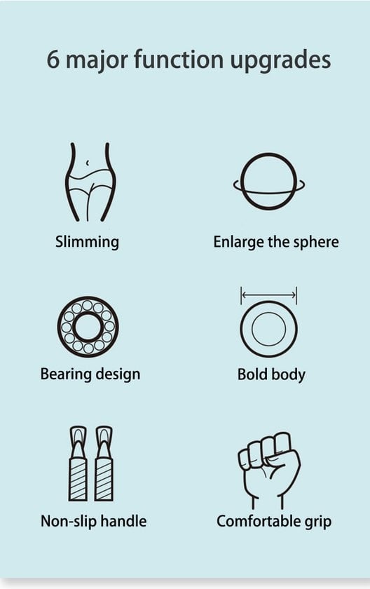 GarpexÂ¬Ã† Kabelloses Sport-Springseil - beschwertes Springseil - Fitness-Springseil - Workout - Fitness - Schwarz