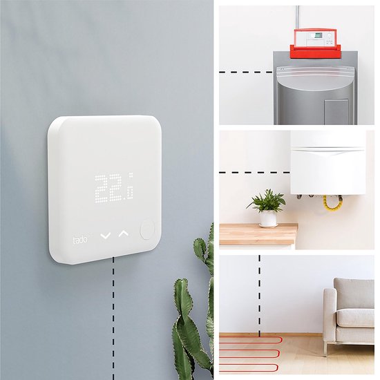 tado° Smart-Thermostat-Starterkit V3+ mit 2 Smart-Heizkörperreglern