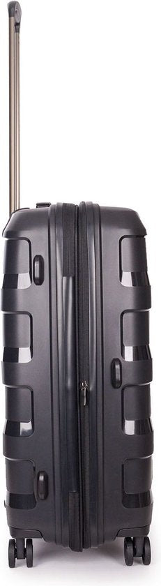 Stratic Straw+ - Koffer mittel - 66x45x28 cm - 3,7 kg - 65-74 L - Spinner - schwarz