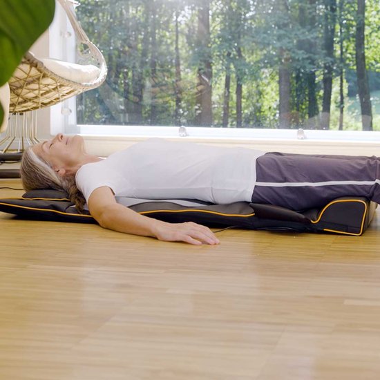 Belena Air Stretch – Lenden- und Yoga-Massagematte – Ganzkörper-Massagematte mit Wärmefunktion – Massage – Dehnen & Strecken – 4 Programme – 3 Intensitätsstufen – inkl. Fernbedienung