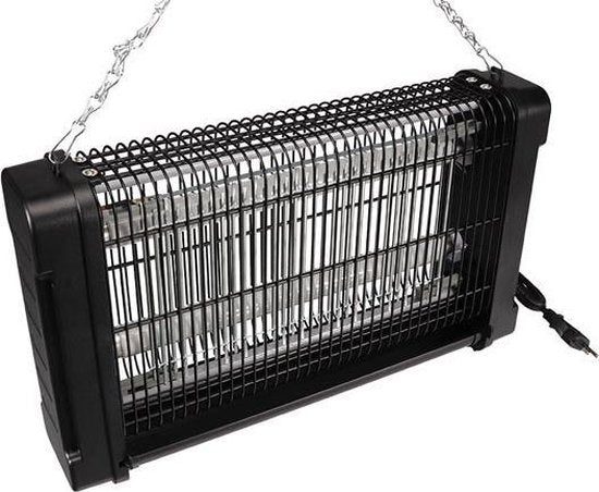 Perel Elektrischer Insektenvernichter – 20 W – 360° – Für 80 m² – Schwarz