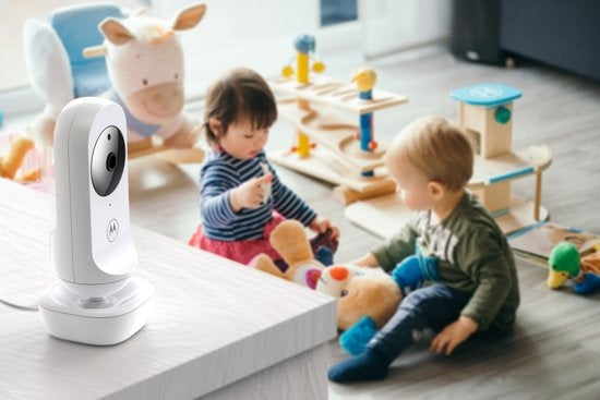 Motorola Babyphone für Kinderzimmer - mit Kamera - VM34 - 4,3-Zoll-Farbdisplay - Infrarot-Nachtsicht - Talk-back-Funktion - Wiegenlieder