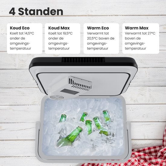 Auronic Electric Kühlbox - Kühlbox - 25L - 12V und 240V - Schwarz