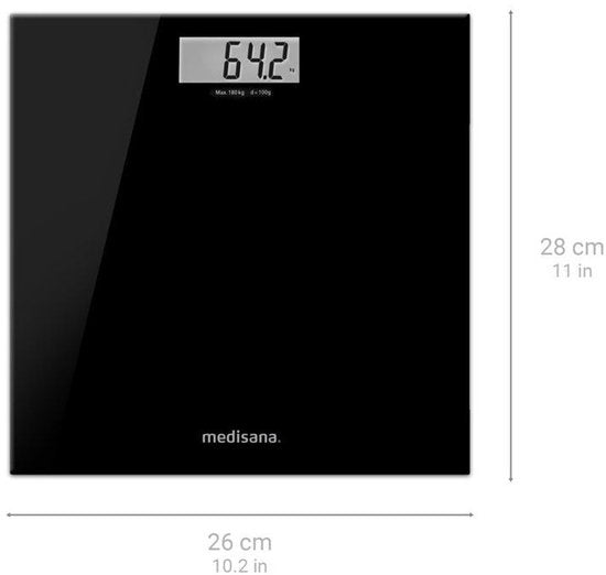 medisana PS 402 – Personenwaage – Schwarz