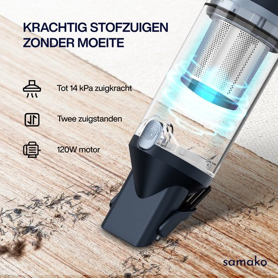 Dustbuster NanoDetect 120W - Kabelloser Staubabsauger - Leistungsstarker Handstaubsauger - Kabellos - Auto-Staubabsauger - Samako